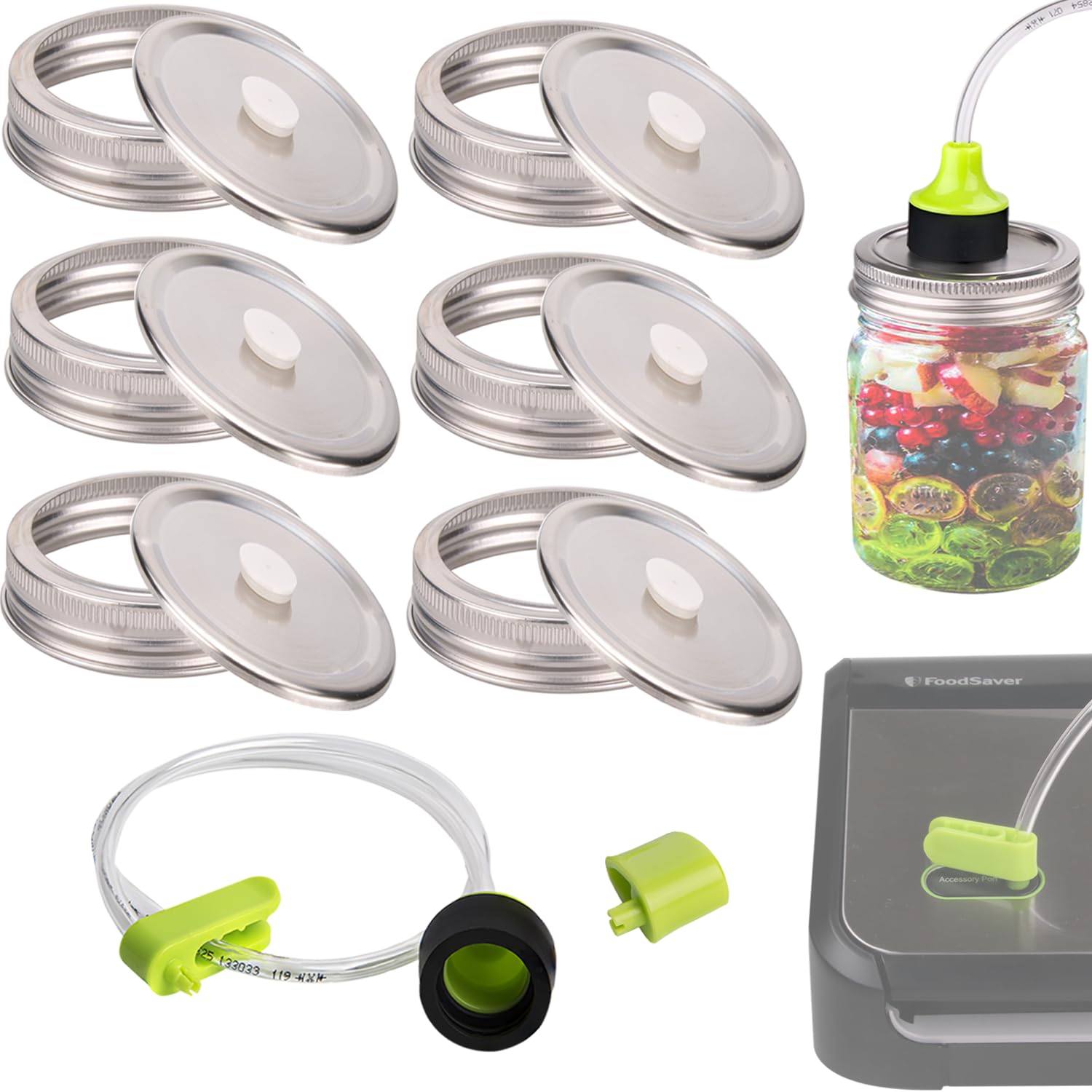 ziHenryDa vacuum seal lids for 86mm mason jars maintain freshness and prevent leaks.