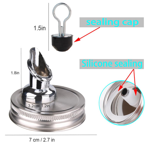 ZiHenryDa zinc alloy spout cap detail showing durable construction