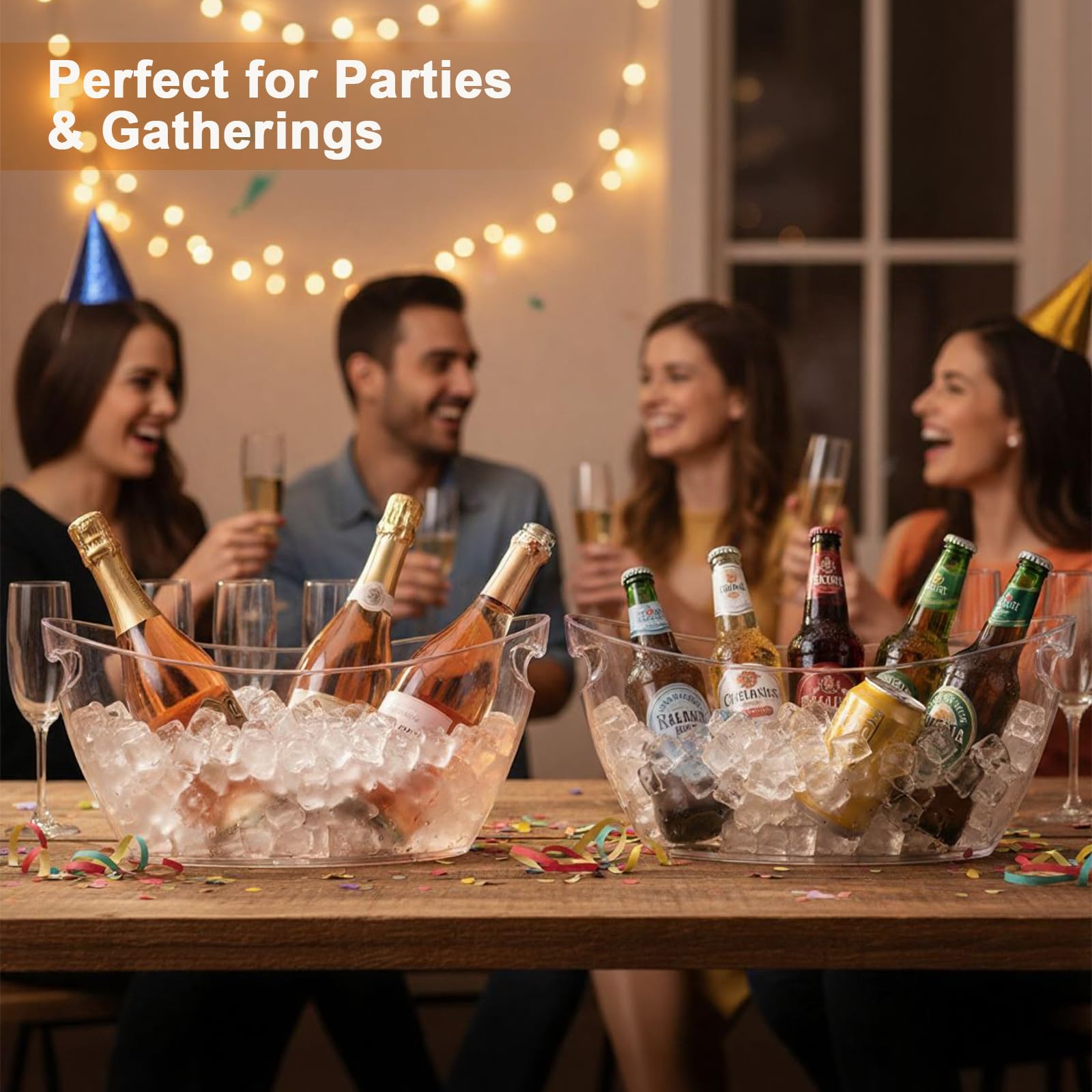 ZILAMGOO deep beverage tub design preserves chill during gatherings.