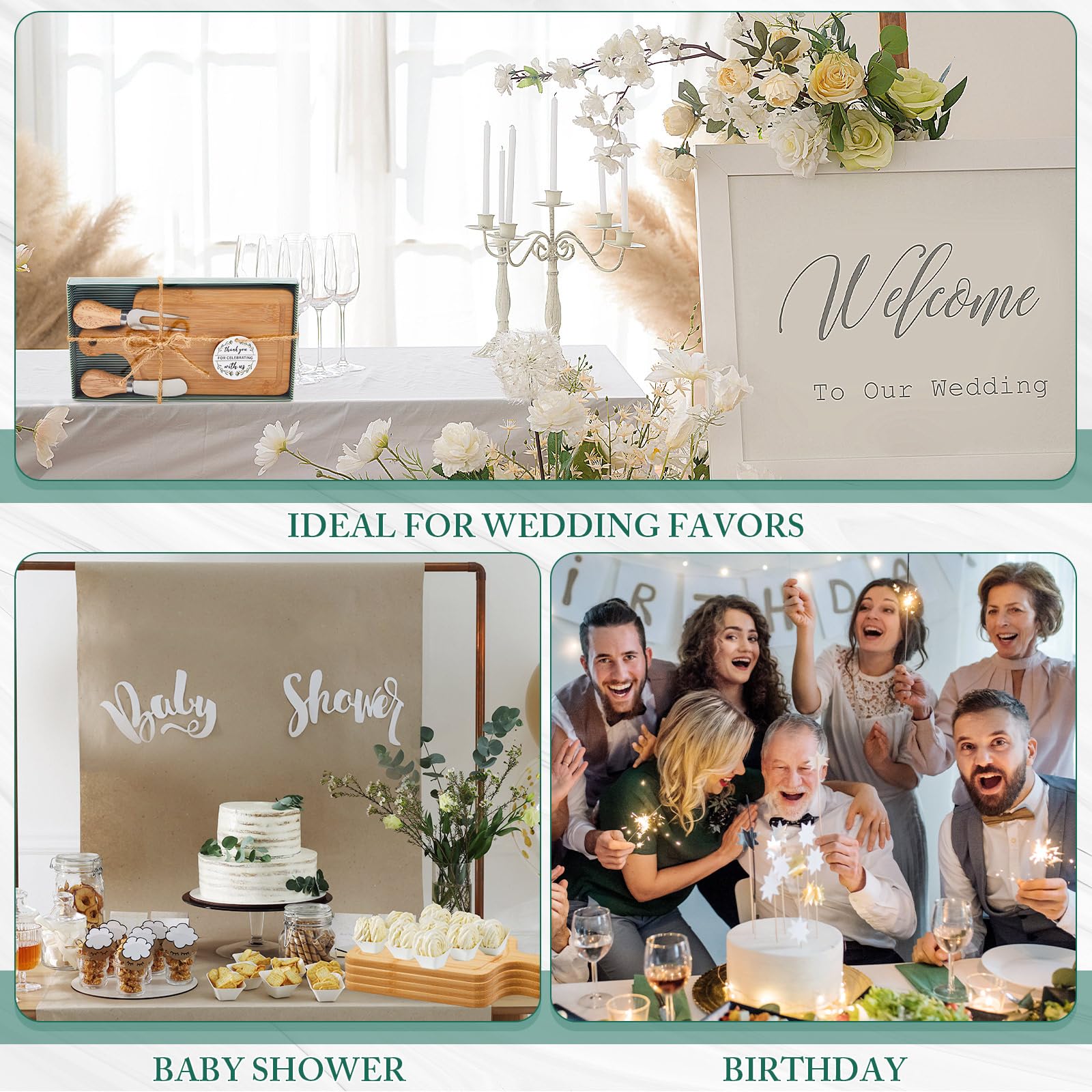 Ziliny gift boxes and ribbons ready for easy party gifting.