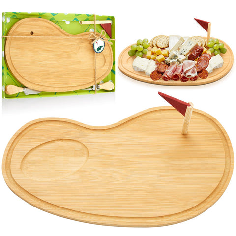 Ziliny golf cheese board with knife set for stylish entertaining.