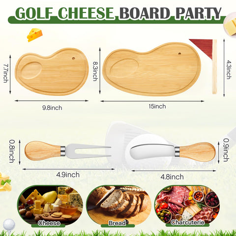 Ziliny golf serving tray with cutlery for party-ready presentation.