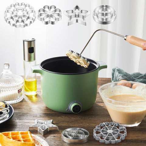 Ziliny interchangeable circle head shapes cookies and waffles easily.