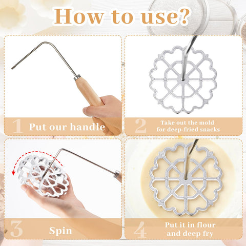 Ziliny interchangeable flower head creates floral rosettes with detail.