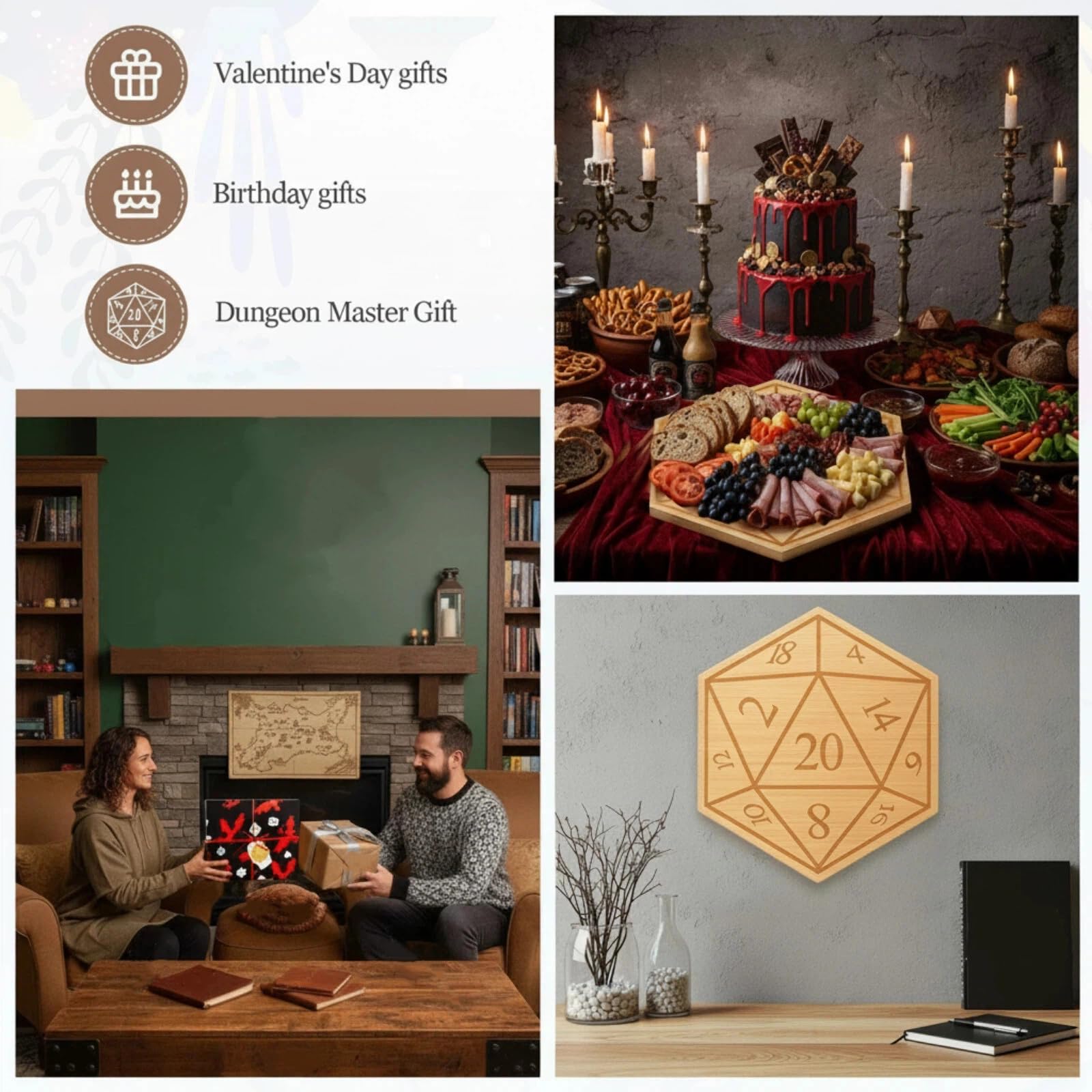 Ziliny multipurpose serving tray suitable for snacks, fruit, and cheeses.