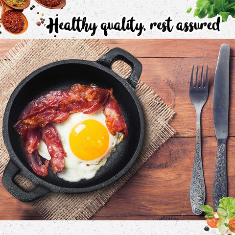 Ziliny outdoor picnic setup with mini cast iron skillets.