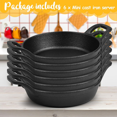 Ziliny small cast iron pan oven-safe design ideal for single-serve sides