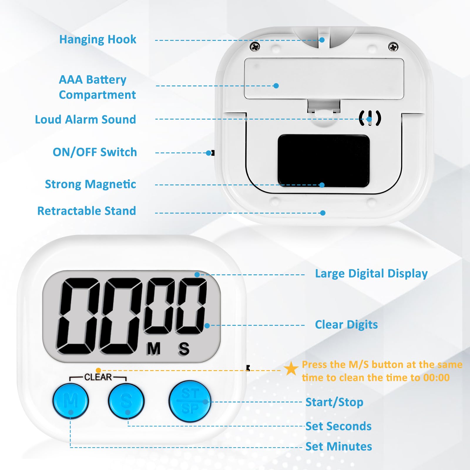 ZILLEEN timers available in colors to differentiate tasks