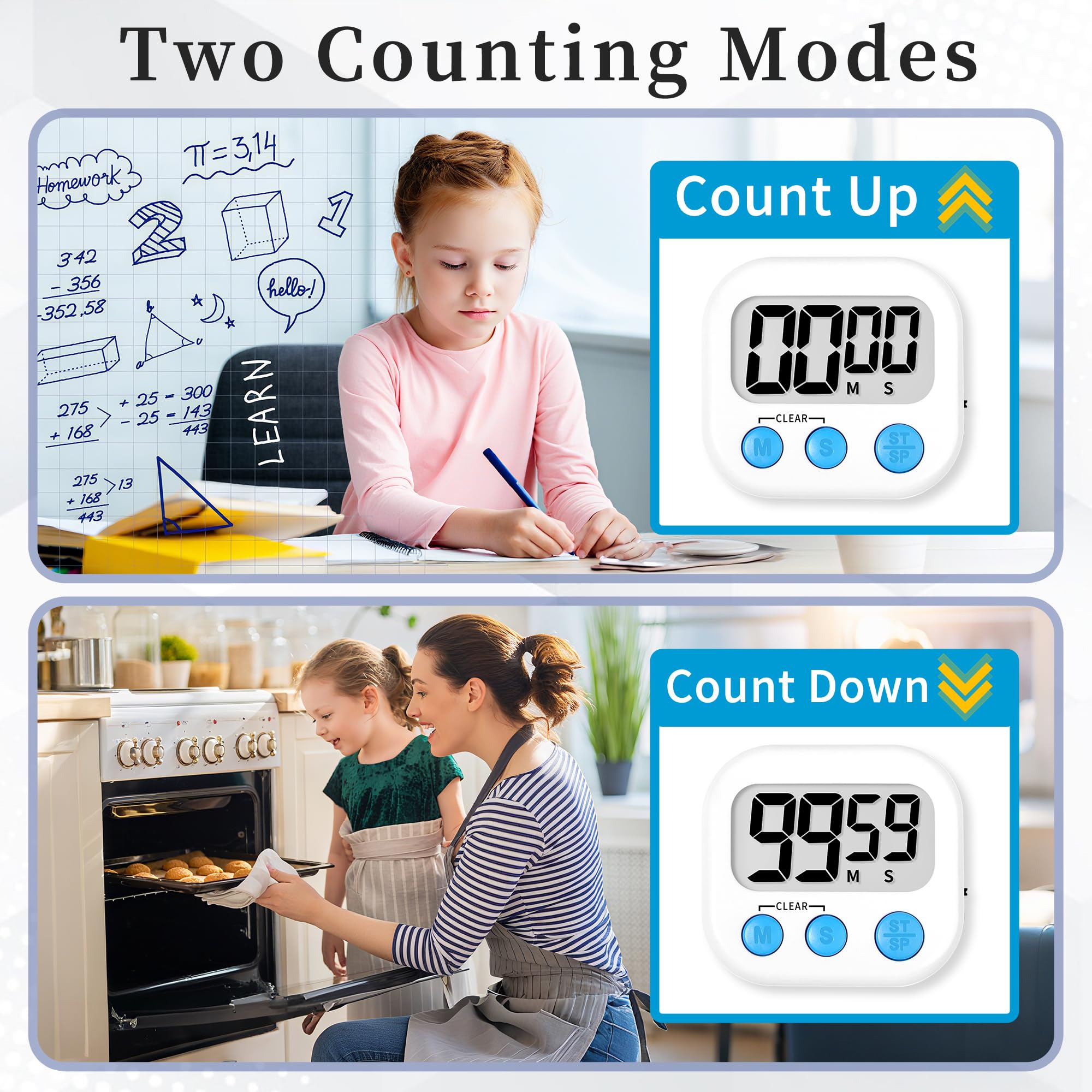 ZILLEEN timer range from 1 second to 99 minutes 59 seconds
