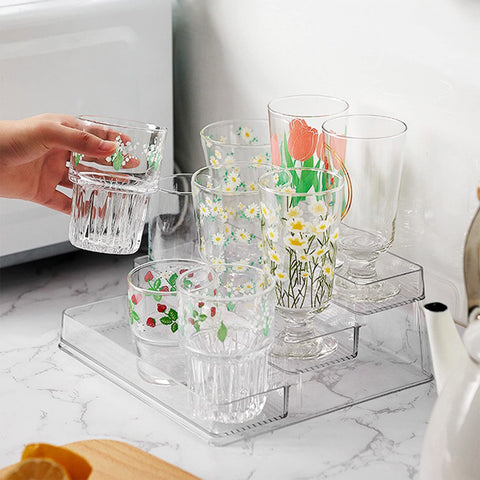 Zilphoba 3-tier condiment shelf clear for jars and bottles