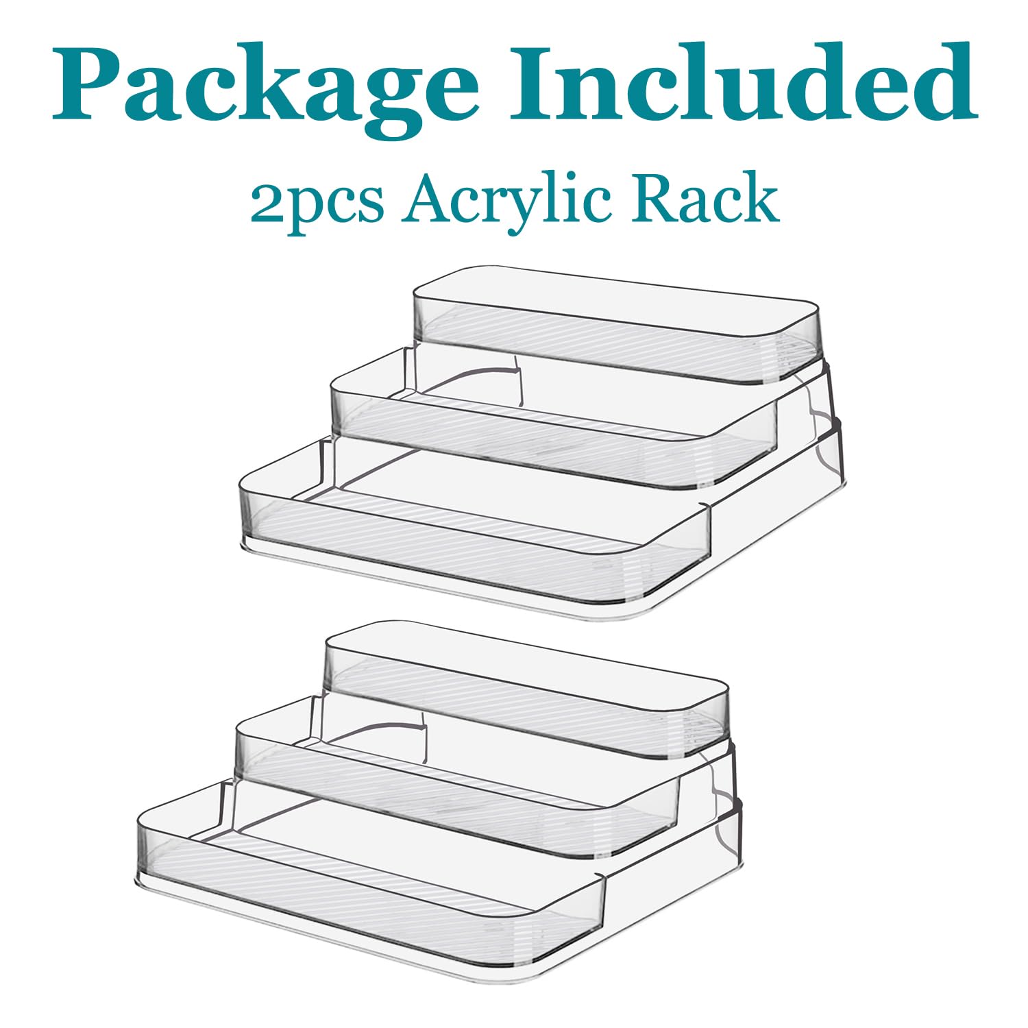 Zilphoba spice and vitamin jar rack keeps jars visible and reachable