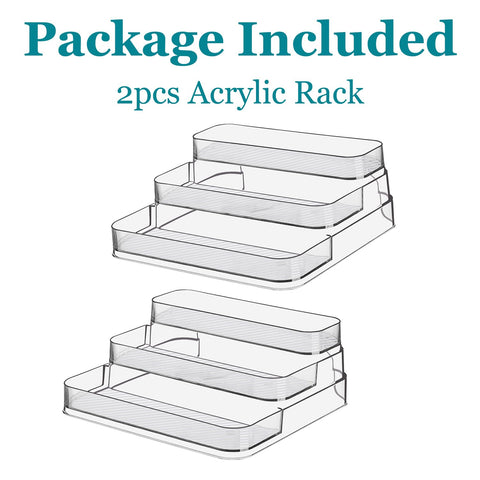 Zilphoba spice and vitamin jar rack keeps jars visible and reachable
