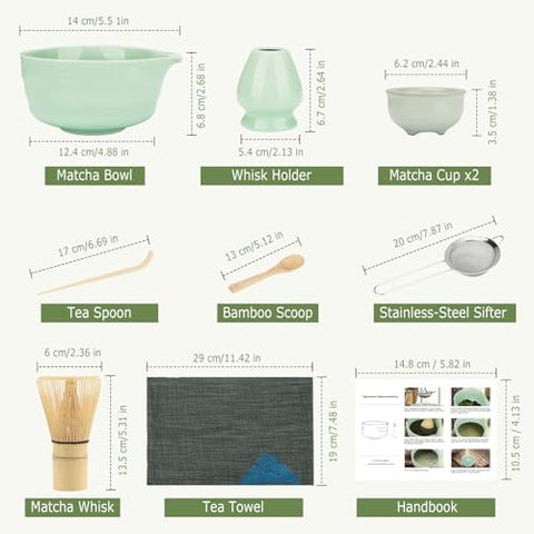 Zingbee matcha sifter removes clumps for silky powder