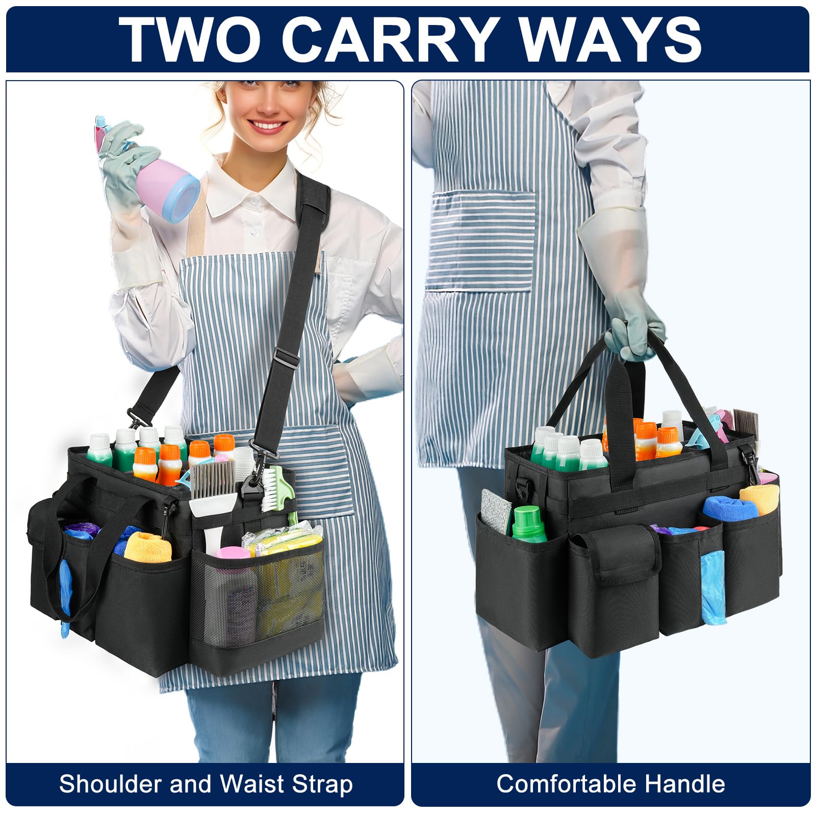 ZIOZERTT cleaning caddy heavy-duty materials deliver lasting performance in busy spaces.
