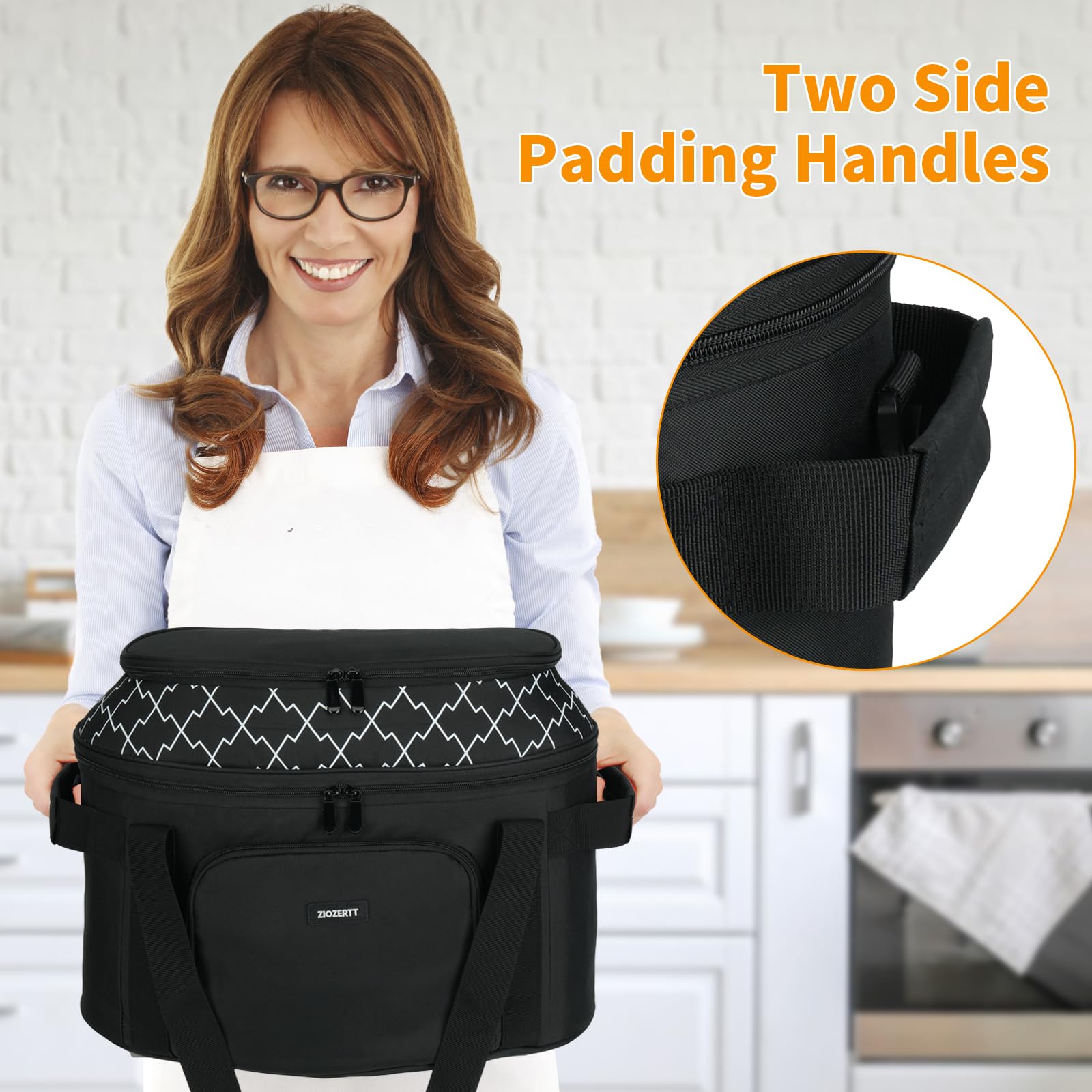 ZIOZERTT double-layer design keeps cooker safe while moving.