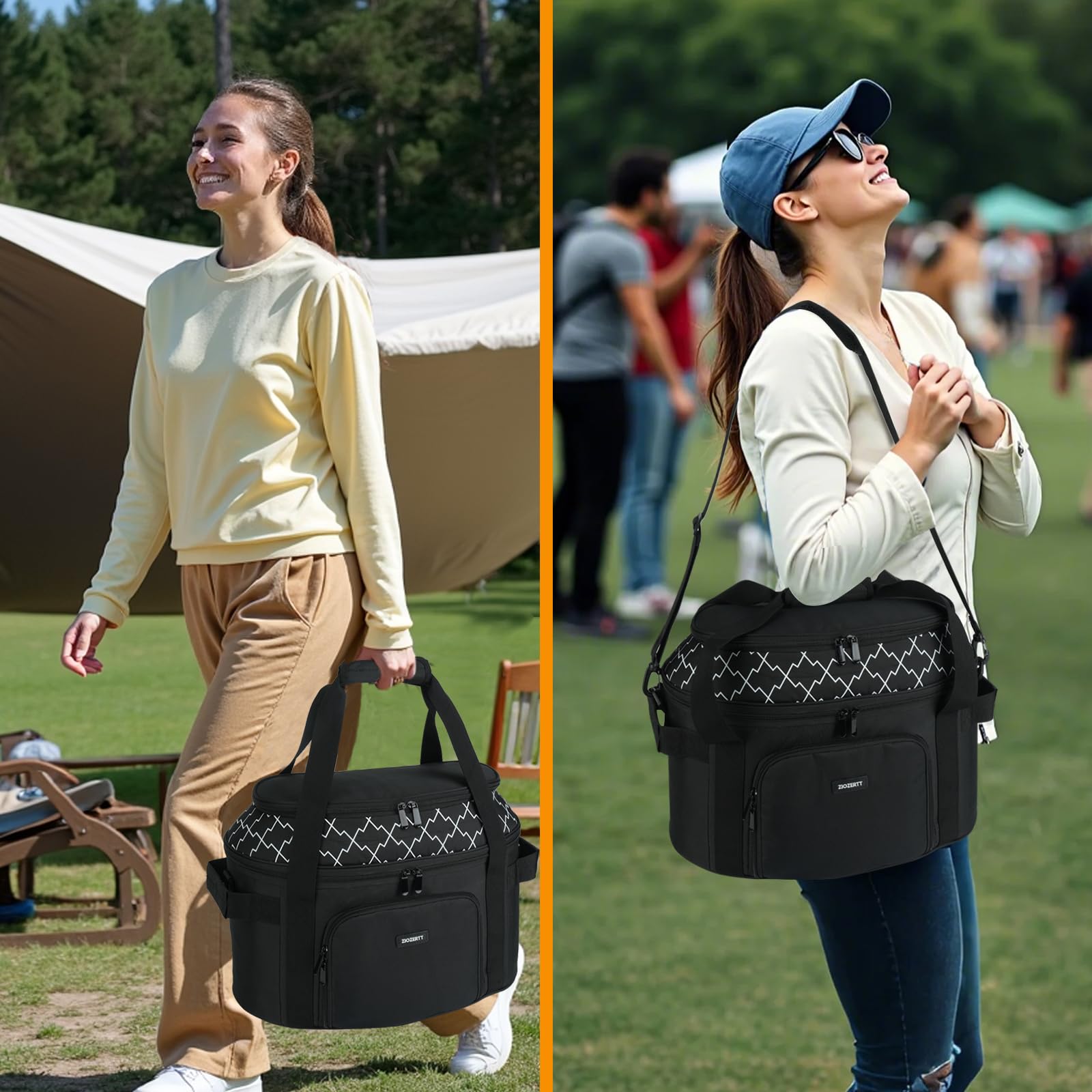 ZIOZERTT detachable shoulder strap enables easy carrying.