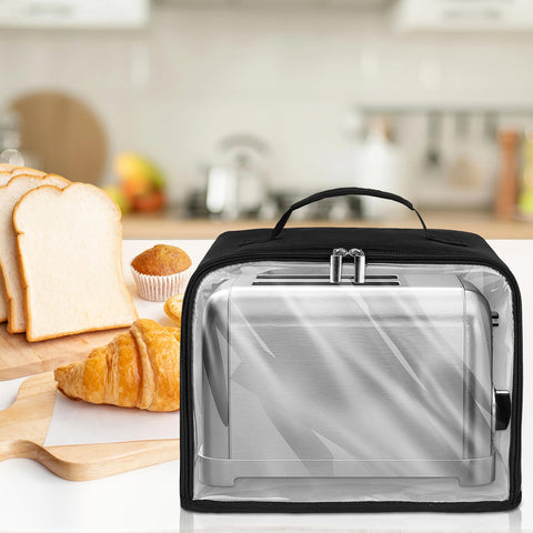 ZIOZERTT toaster cover 2-slice easy-clean aluminum lining for quick wipe.