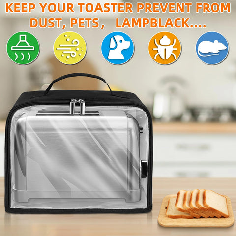 ZIOZERTT toaster cover 2-slice measure and fit guidance for compatibility.