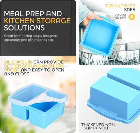 ZIP STANDING meal-prep freezer set saves fridge space