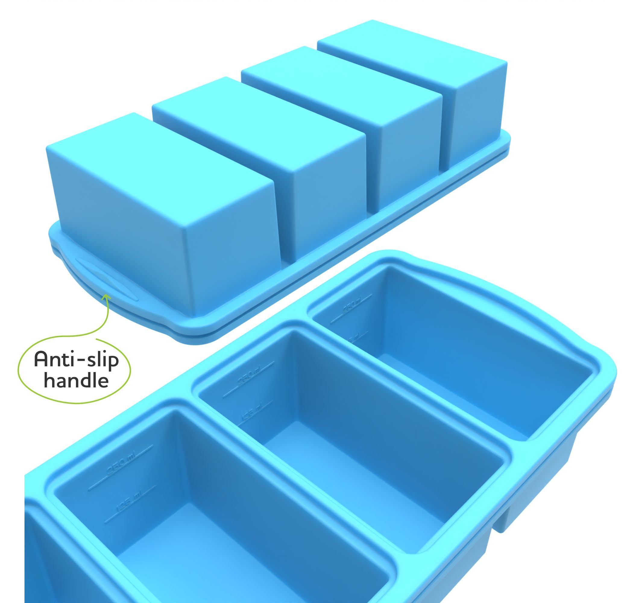 ZIP STANDING trays feature reinforced steel ring tops to maintain form.