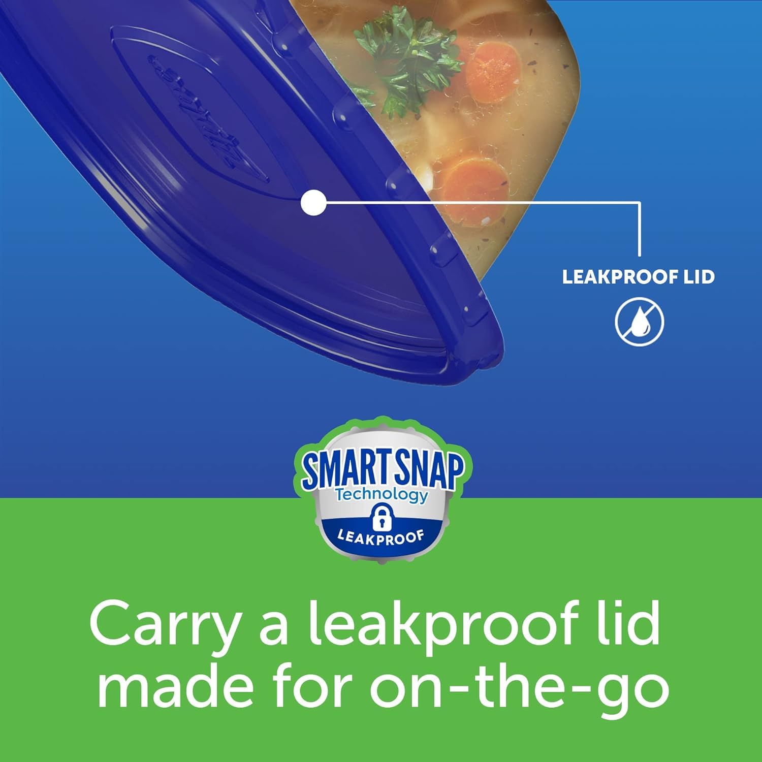 Ziploc 1.5 qt meal prep containers shown for portioned meals.