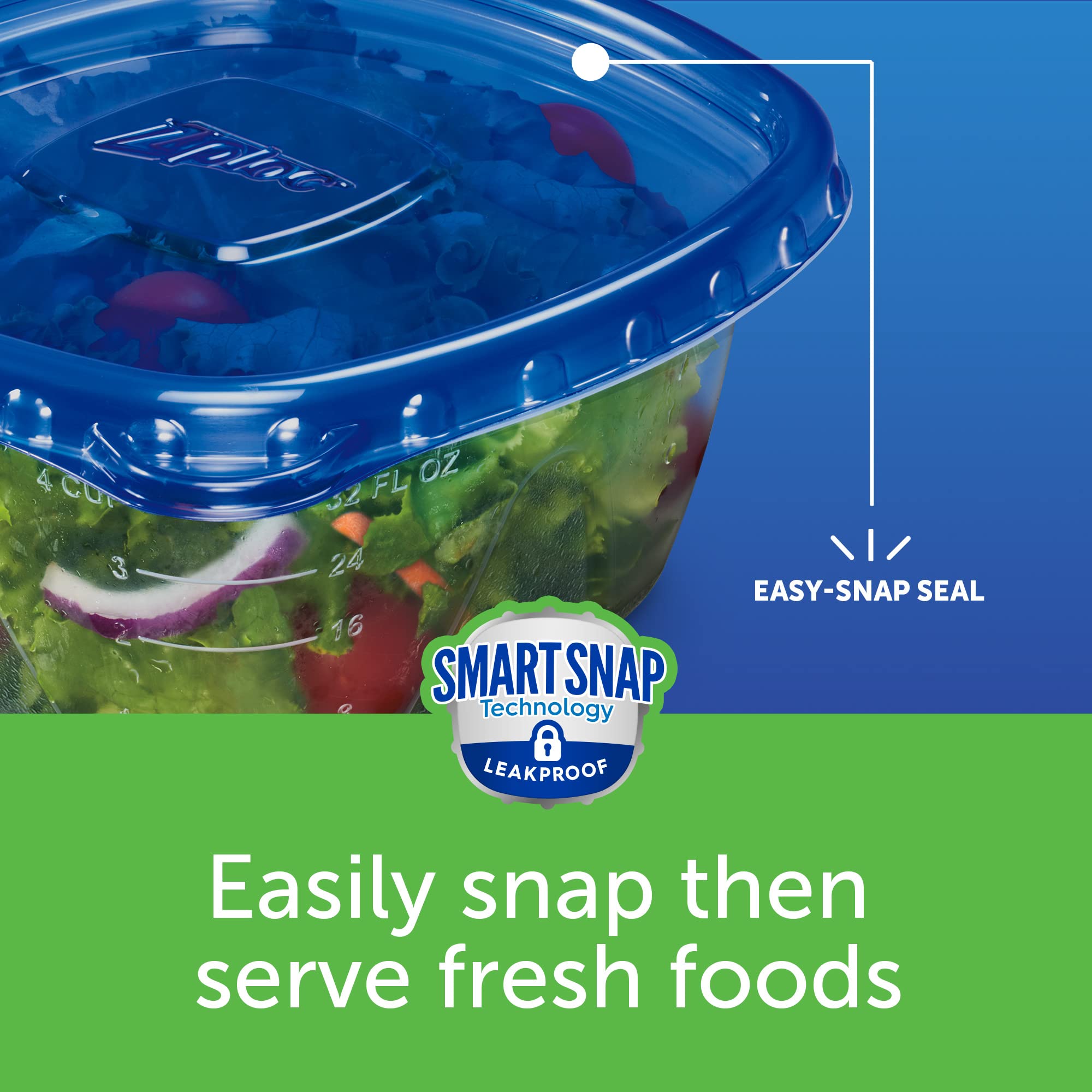 Ziploc mini containers ideal for meal prep and leftovers.