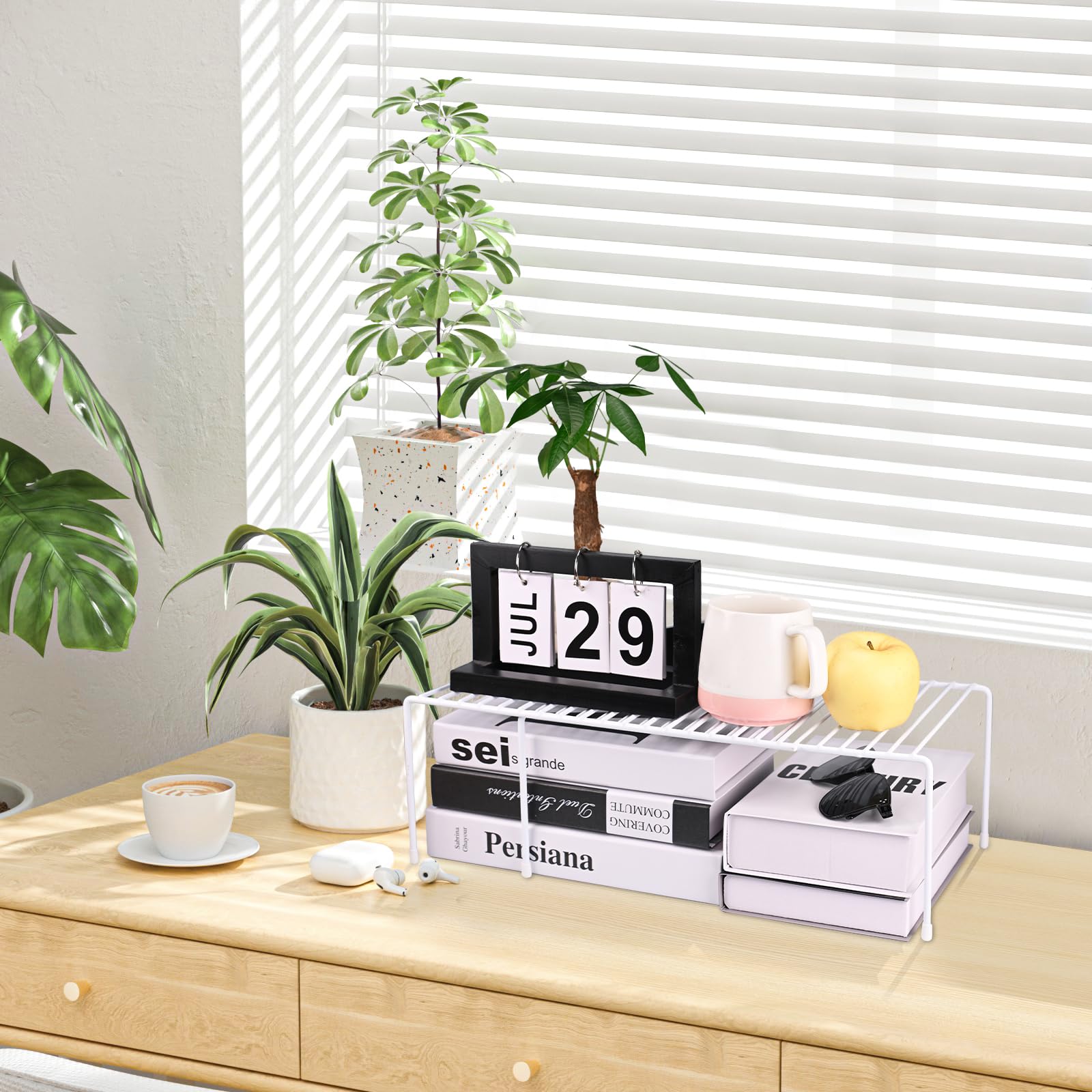 Ziroland multipurpose wire shelf offers easy access to essentials