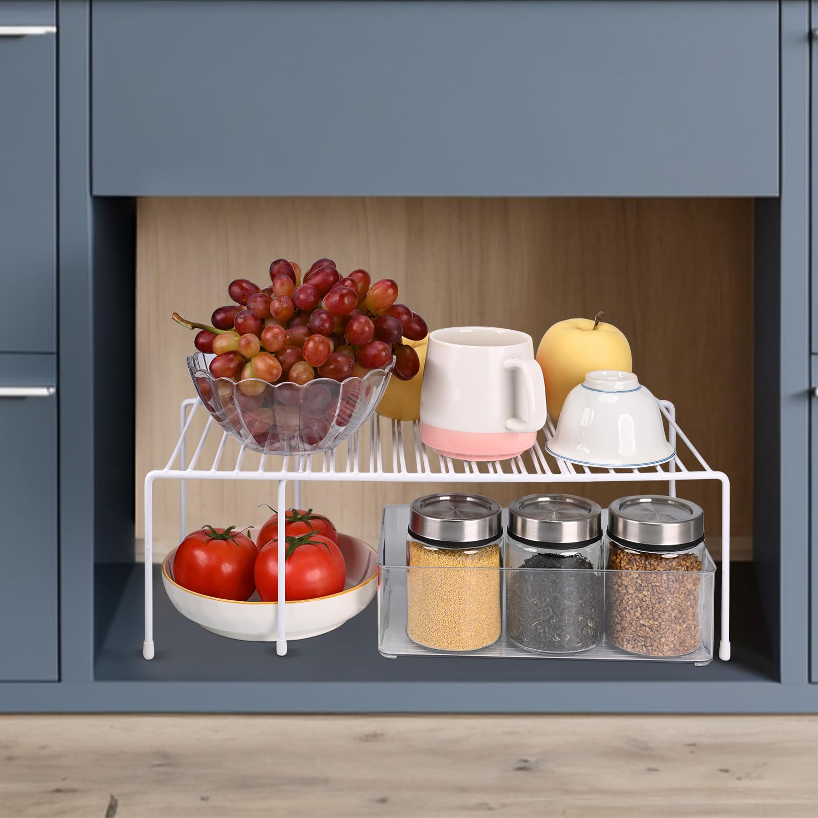 Ziroland pantry shelf with expandable design for compact spaces