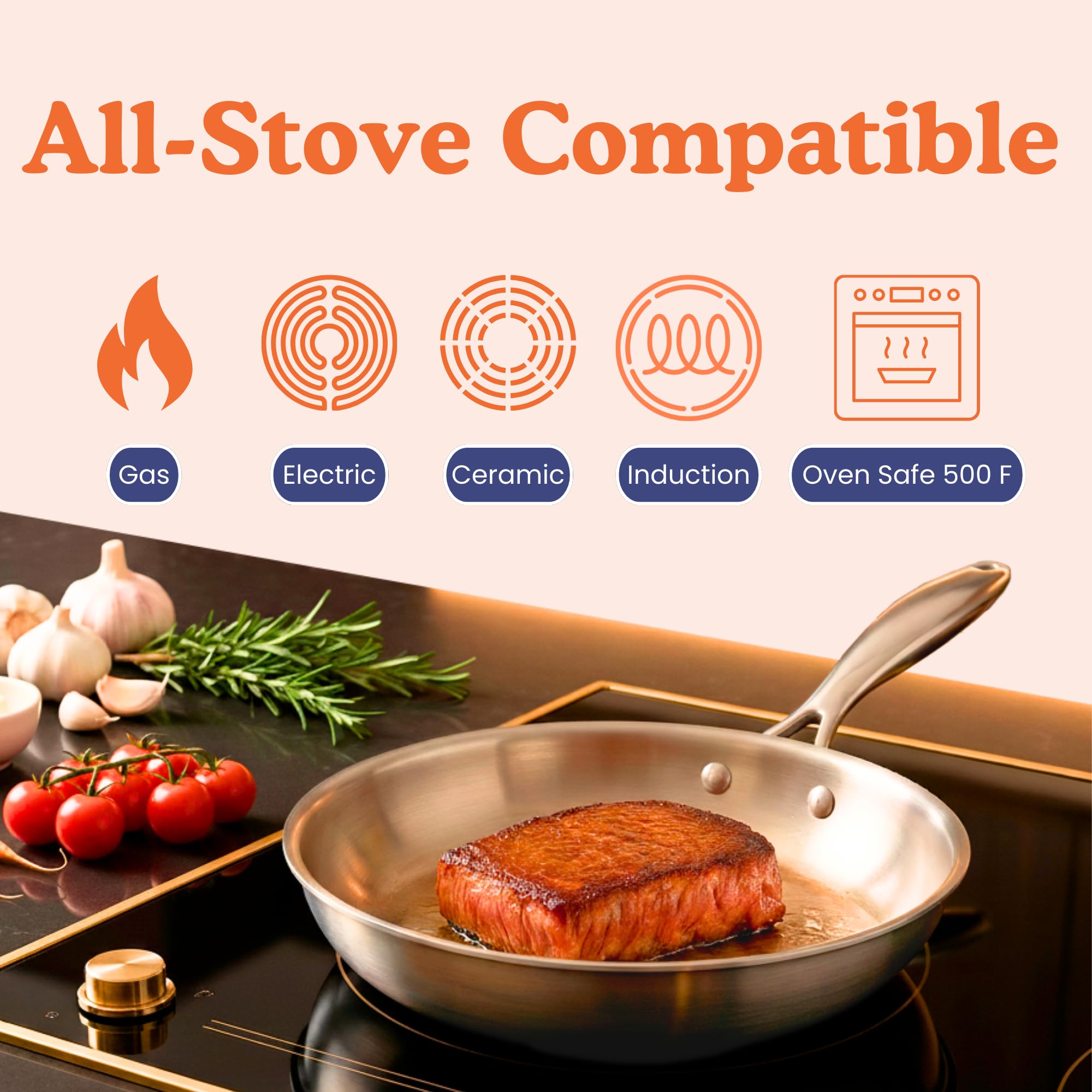 Ziruma compact 8-inch pan ideal for eggs and quick meals.