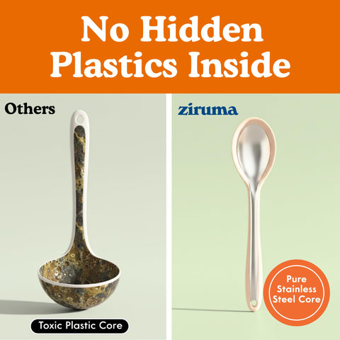 Ziruma dishwasher-safe silicone slotted turner for quick cleanup.