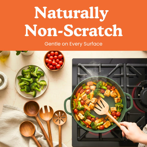 Ziruma FSC-certified wood supports sustainable sourcing for durable utensils.