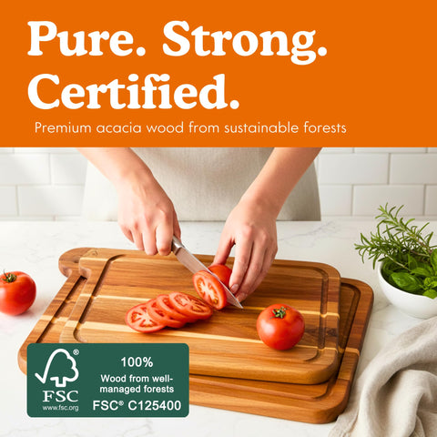Ziruma medium 14x9 cutting board suited for versatile kitchen tasks