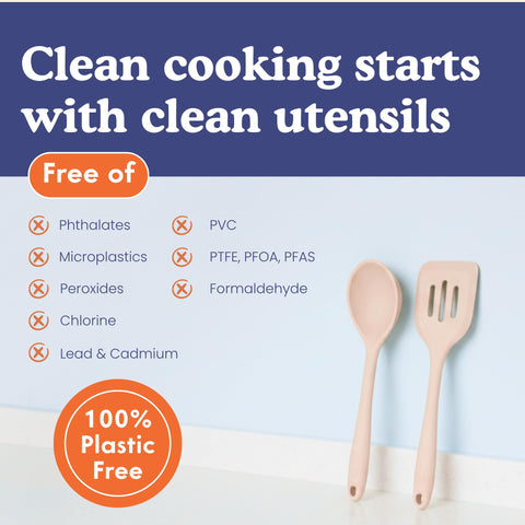 Ziruma non-scratch serving spoon safe for non-stick cookware.