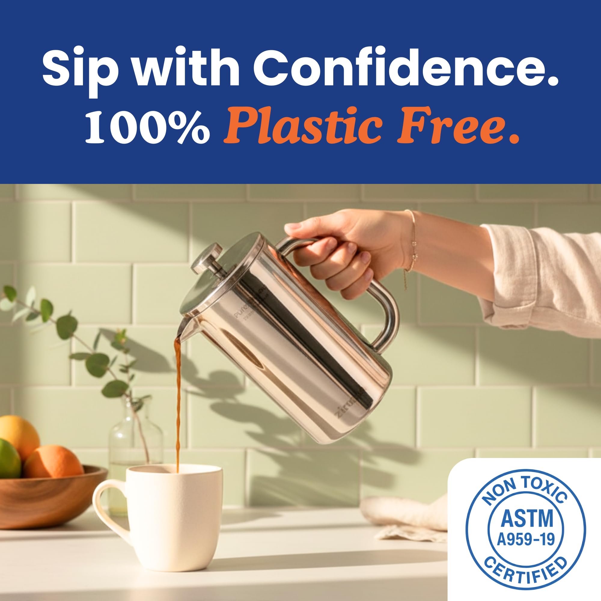 Close-up of Ziruma plastic-free design highlighting clean materials.