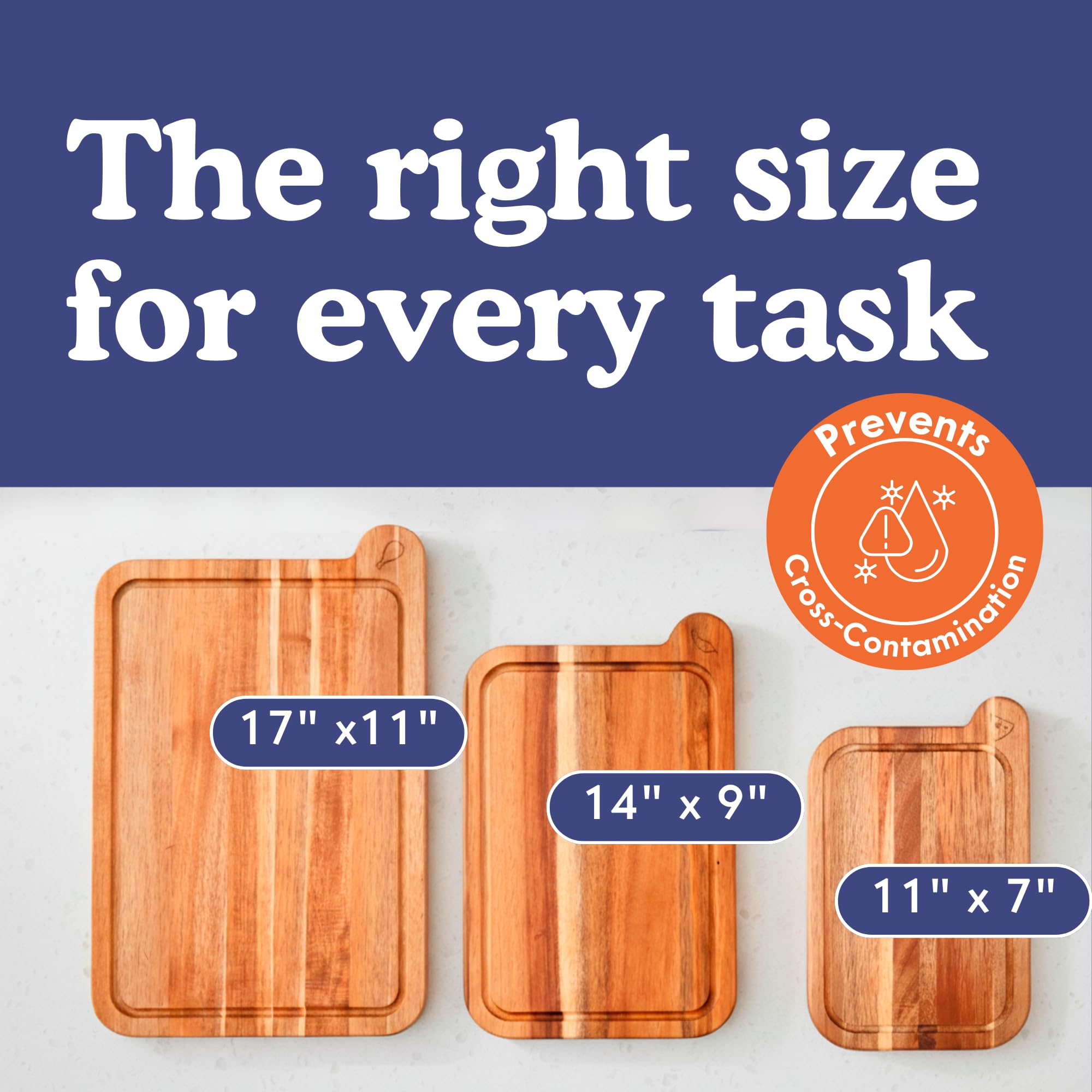 Ziruma small 11x7 cutting board ideal for snack prep