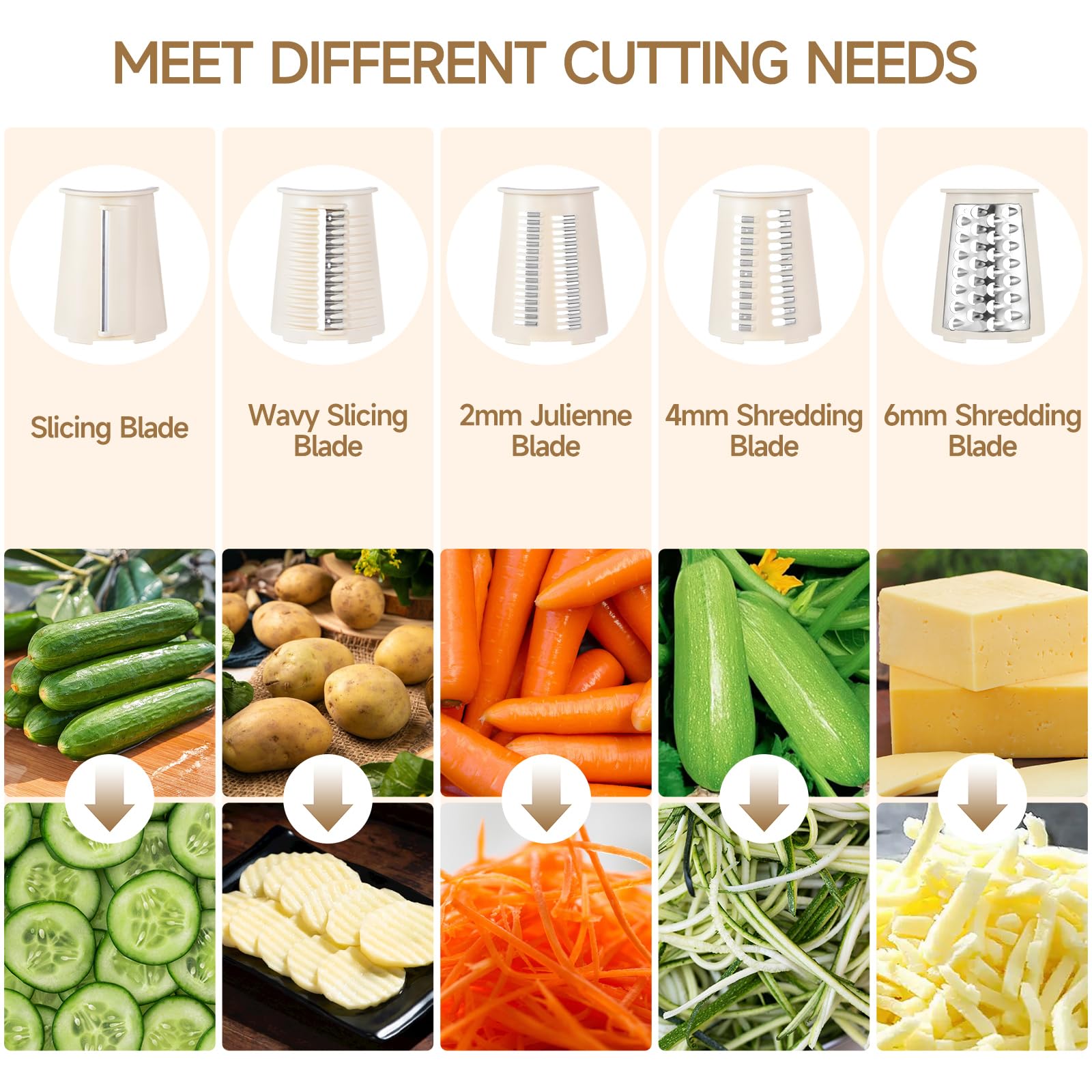 Ziweaye Xilrvna wave-cut blade adds textured slicing options