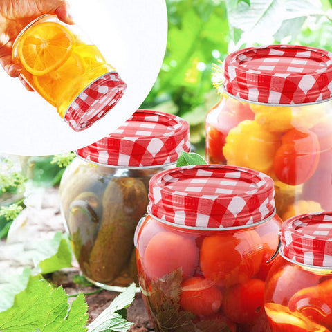 Zizasary kitchen organization with canning lids and durable tinplate design.