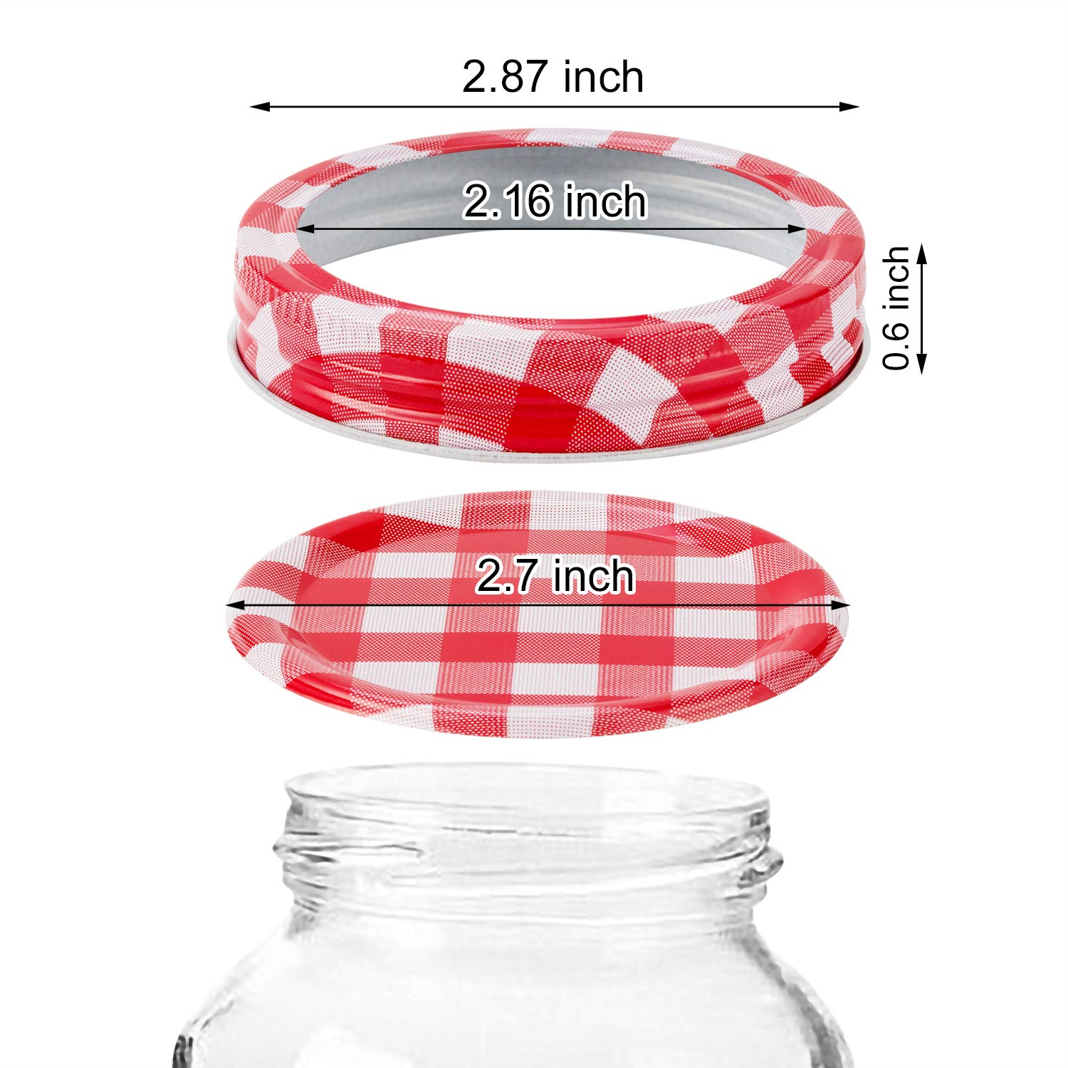 Zizasary regular mouth bands 24pcs shown for reliable sealing and easy opening.