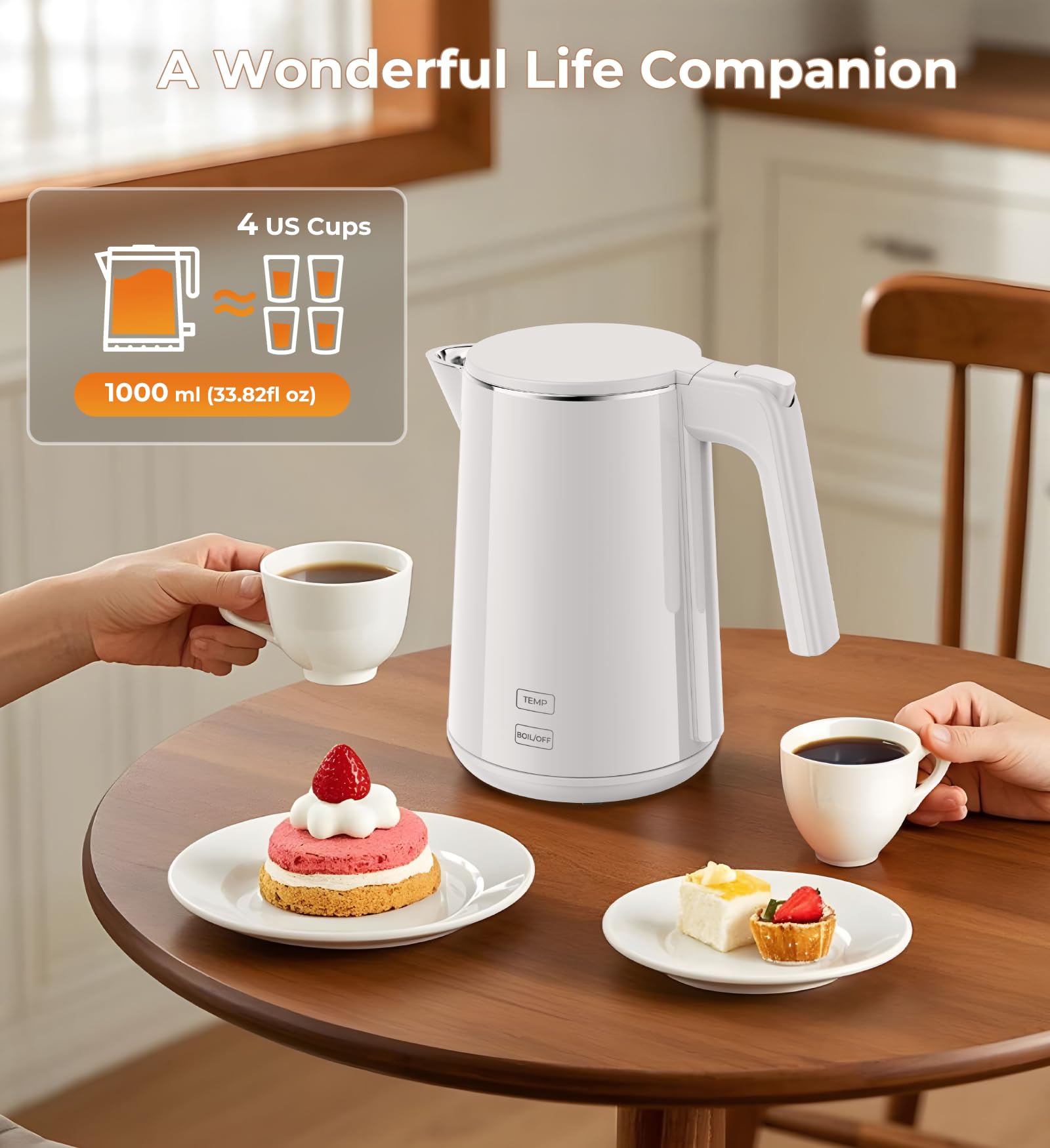ZKBHOME compact modern design fits any kitchen