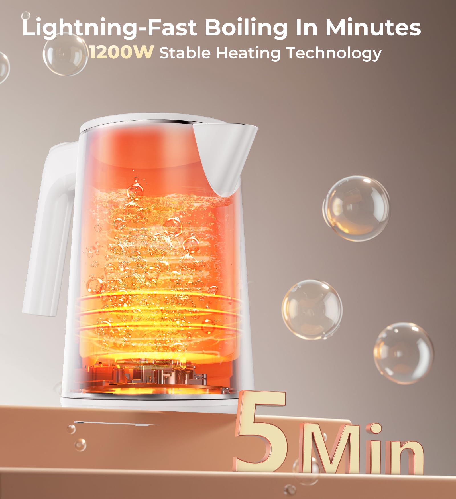 ZKBHOME fast-boil technology delivers hot water quickly