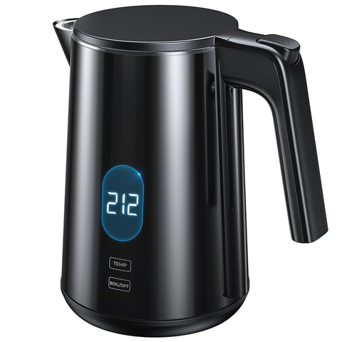 ZKBHOME electric kettle 1L capacity supports multiple cups without refilling.