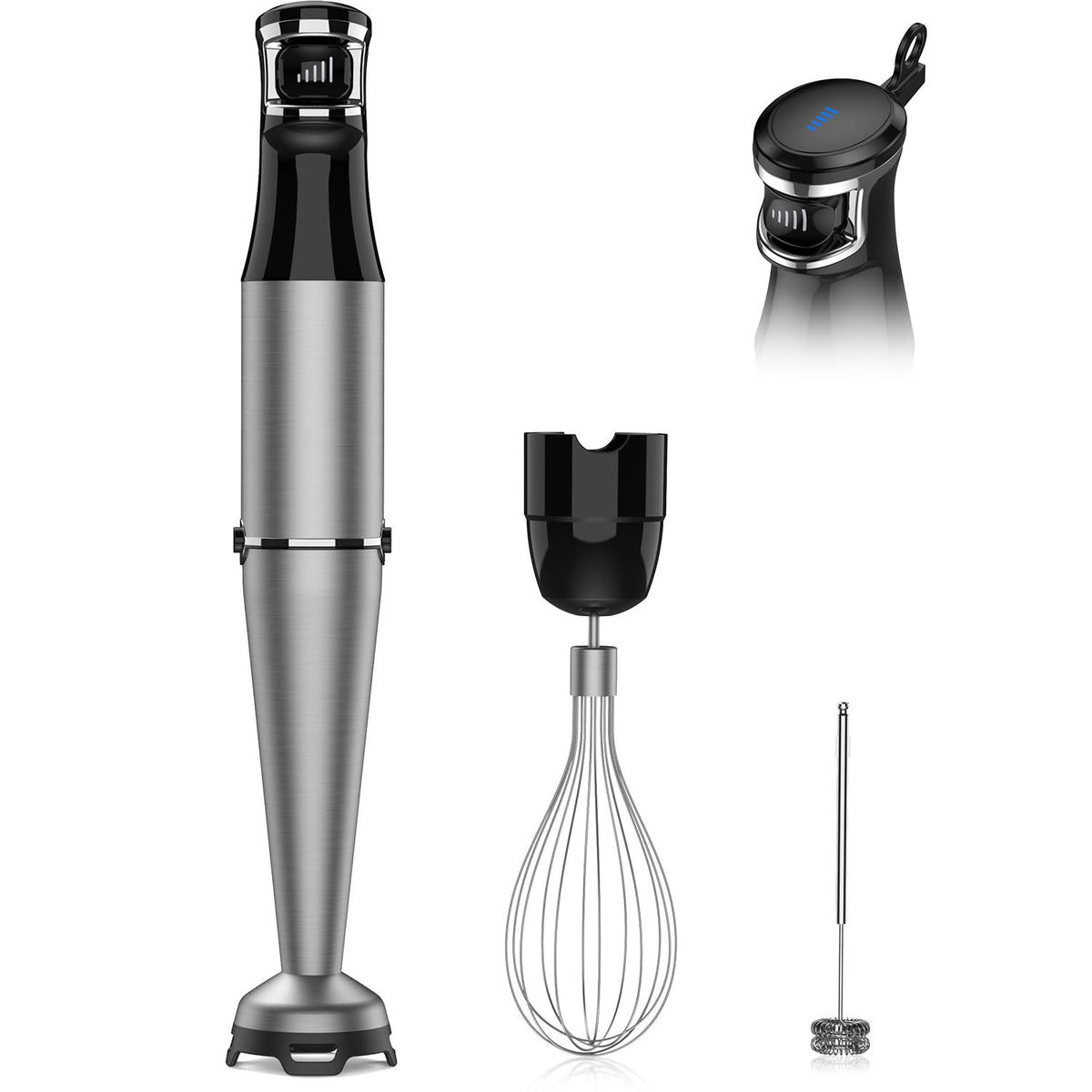 ZKBHOME immersion blender 1100W for smoothies and soups