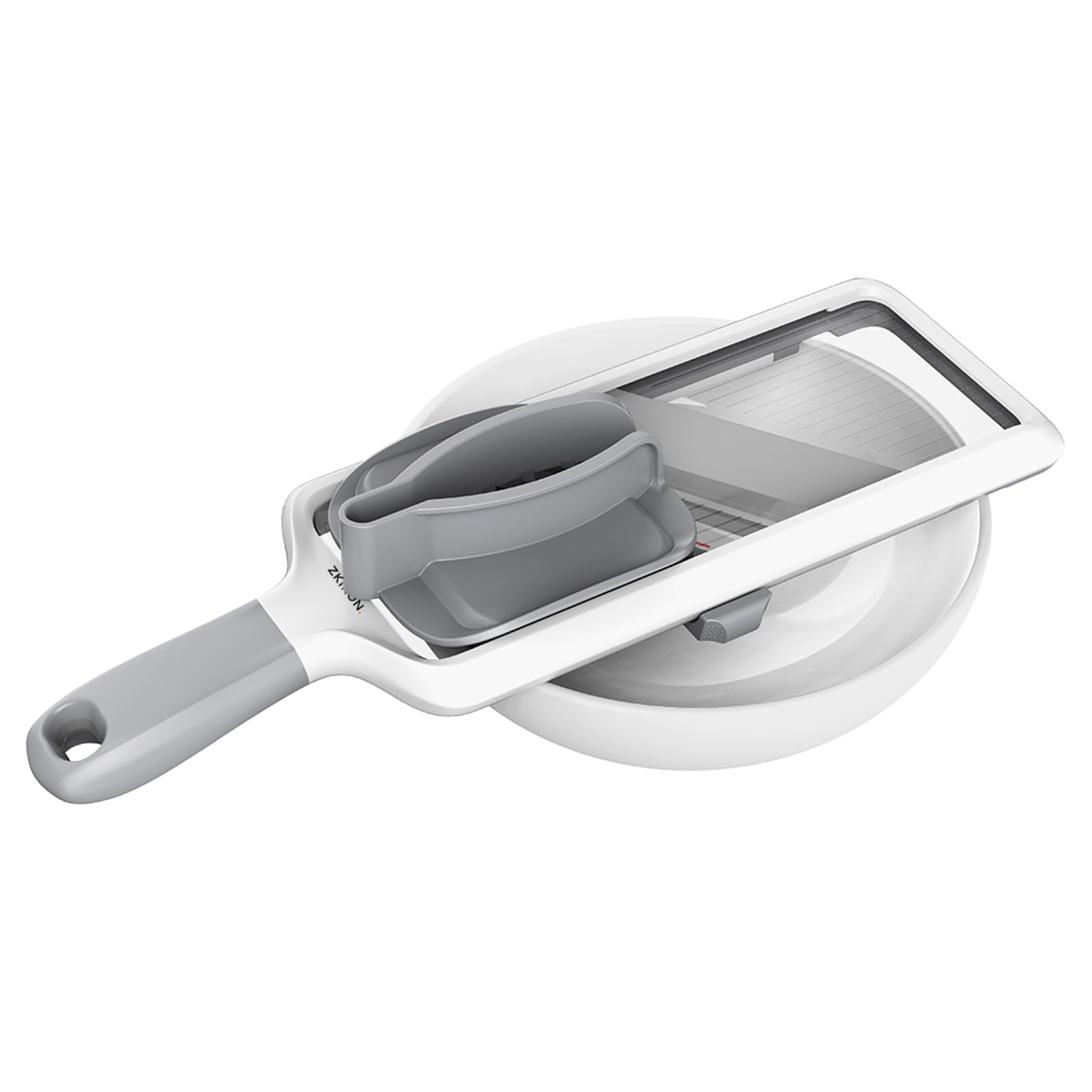 ZKIRON mandoline slicer easy-clean design, dishwasher-safe for quick cleanup.