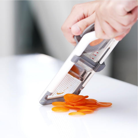 ZKIRON mandoline slicer stable base for wobble-free slicing.