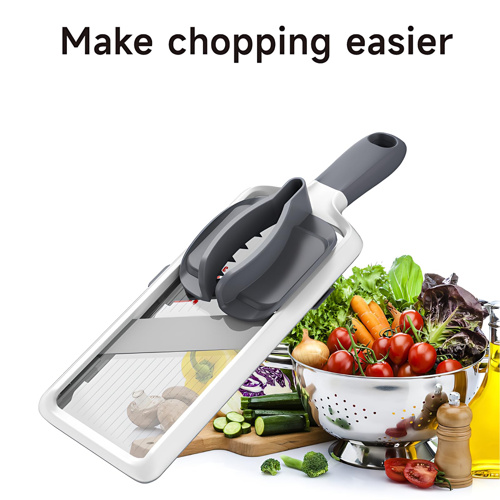 ZKIRON mandoline slicer stainless steel build for durable, long-lasting performance.
