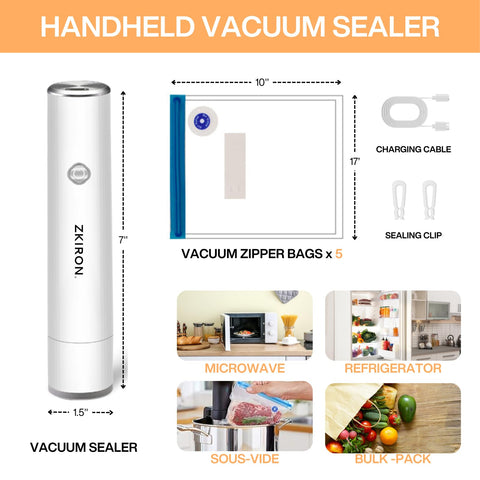 ZKIRON OneTouch compact cordless design fits in small drawers and bags.