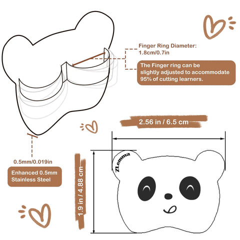 ZLemma Panda finger guards are made from premium stainless steel for durability