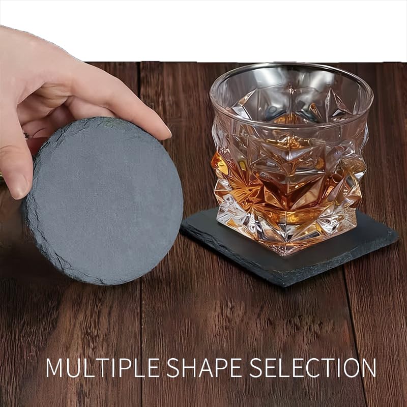 ZLOMD laser engraving-ready slate coaster for personalized designs