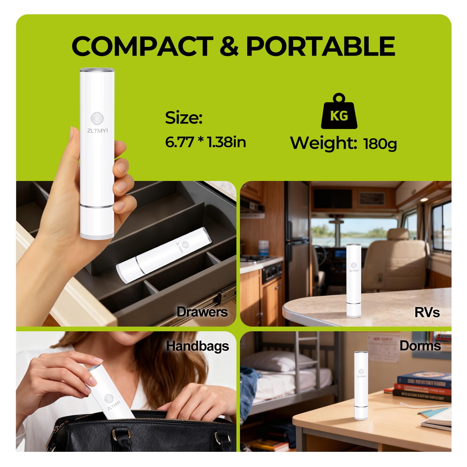 ZLTMYI included accessories: bags and clips for ready-to-seal meals.