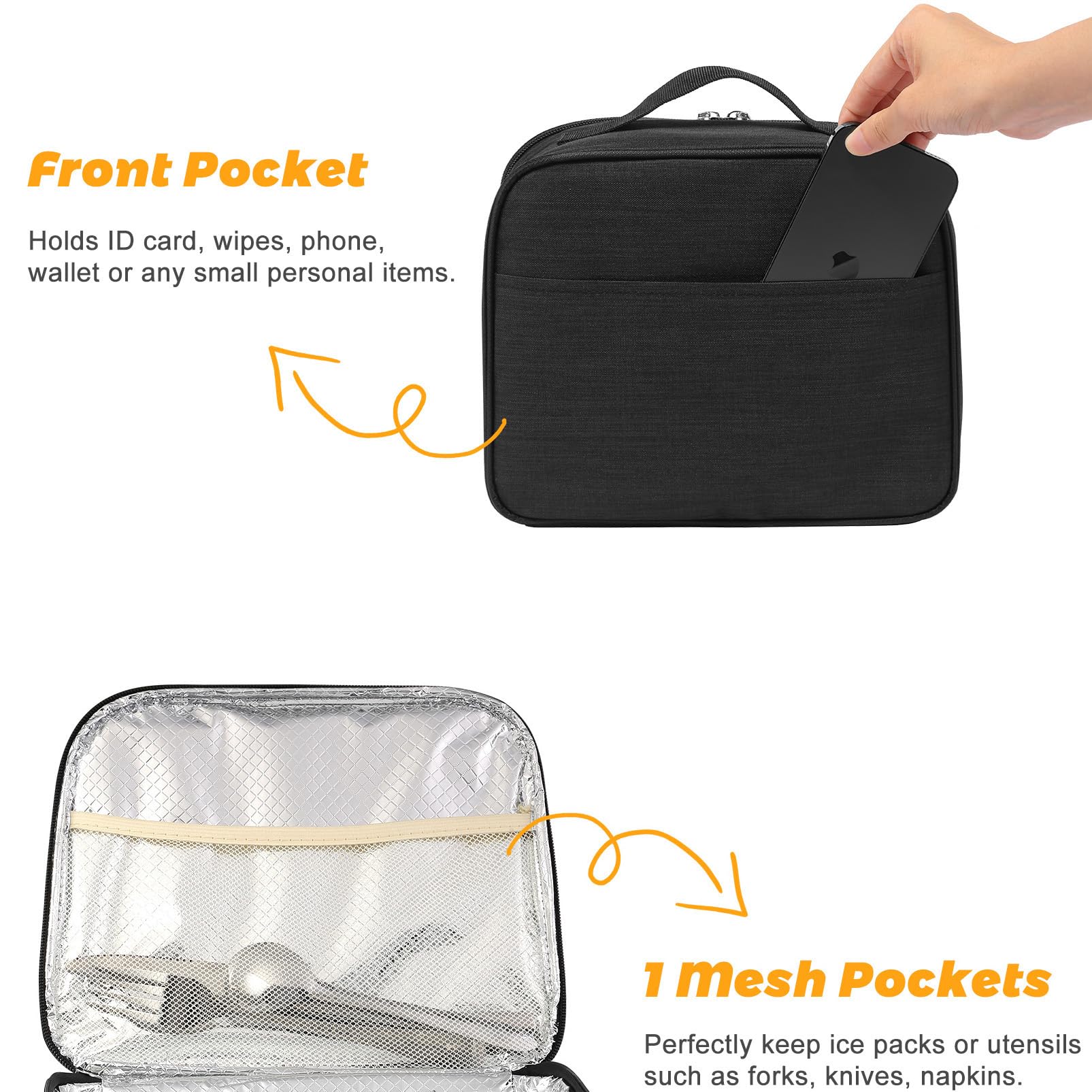 ZM-YOUTOO lunch box easy to clean and waterproof for travel